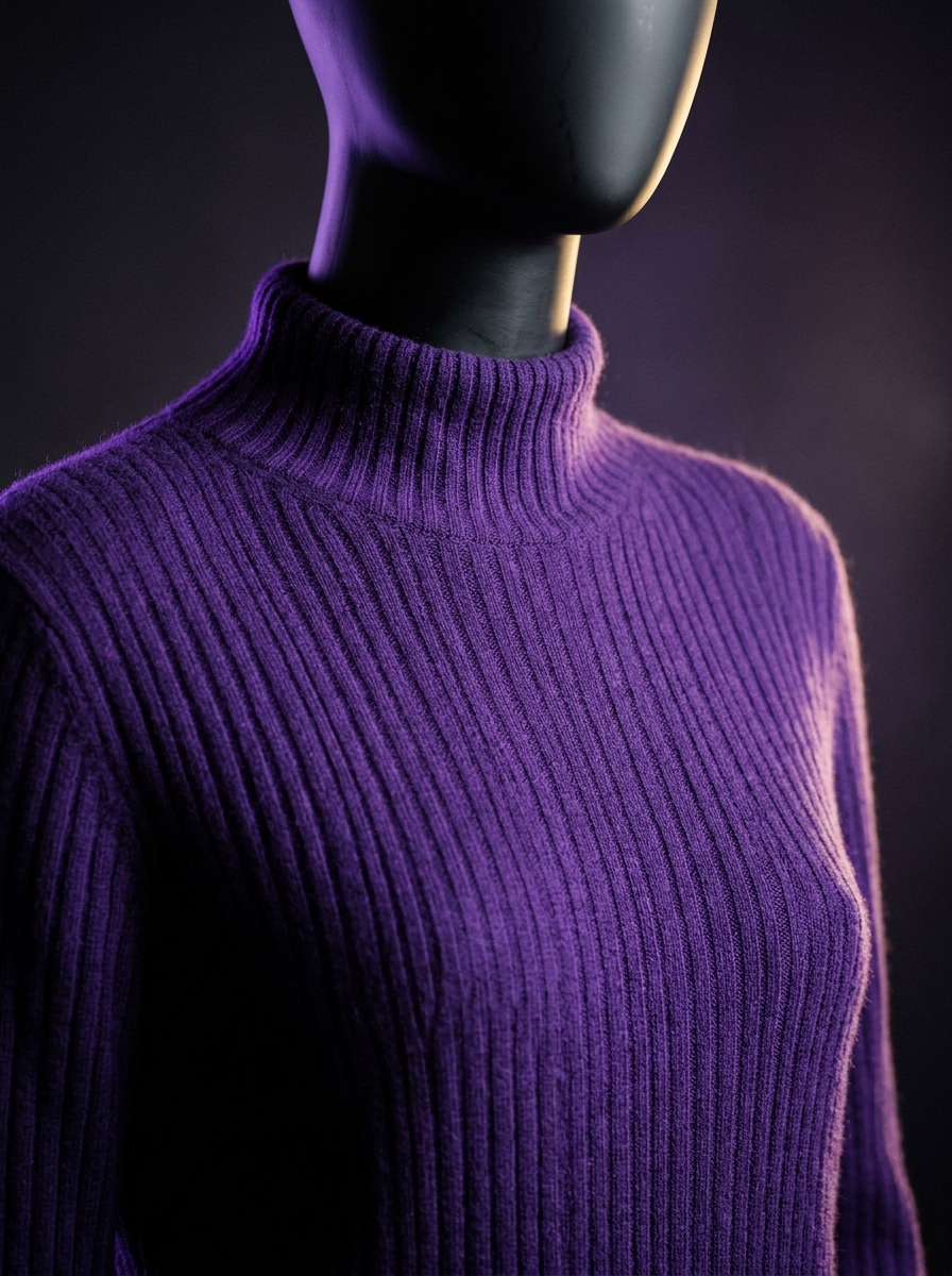 Architectural Cashmere Mock-Neck