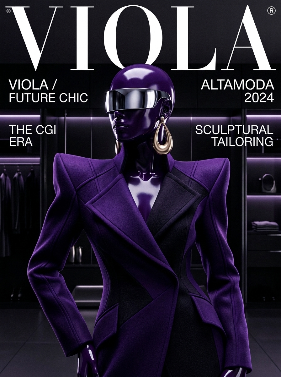 Viola The Purple Muse Editorial Magazine Cover